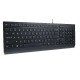 Lenovo Essential Clavier - Câblé via USB-A - Windows 10, Windows 11 - Touches extra-plates - AZERTY - Français - Noir