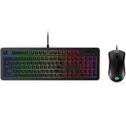 Lenovo Legion KM300 RGB Ensemble clavier et souris gaming - Filaire via USB 2.0 - Jusqu’à 8 000 PPP - AZERTY - Français