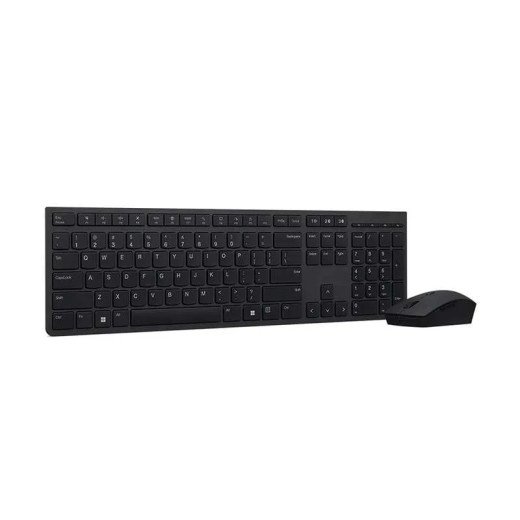 Lenovo Ensemble clavier et souris rechargeable professionnel - 2,4 GHz et Bluetooth - Jusqu’à 3 mois d'autonomie - Français