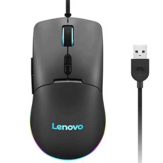 Lenovo M210 Souris de jeu RGB - Ergonomic - USB-A - 8 000 PPP, 300 IPS - 1 000 Hz - 7 boutons - Windows 10, Windows 11