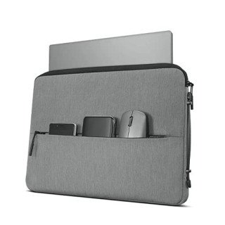 Lenovo Housse Select 14'' - Pare-chocs d'angle intérieur , Rembourrage sous la fermeture zippée , antidérapante - Gris clair