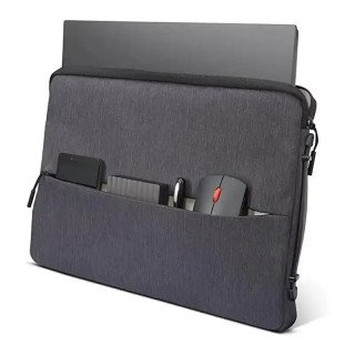 Lenovo Urban Housse 15,6'' - Protection d’angle , Rembourrage sous la fermeture zippée , Fermeture antidérapante - Gris charbon