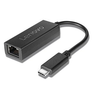 Lenovo Adaptateur USB-C vers Ethernet - Voyants sur connecteur RJ45 pour indiquer l'activité et l'état la liaison