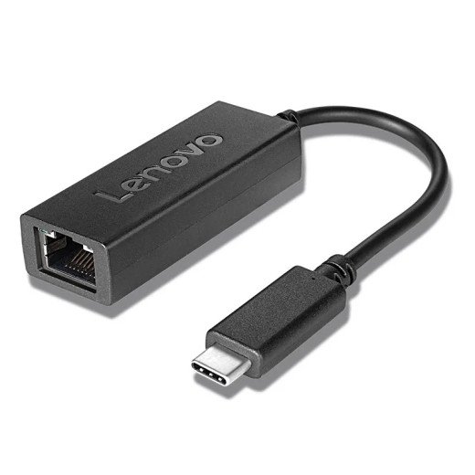 Lenovo Adaptateur USB-C vers Ethernet - Voyants sur connecteur RJ45 pour indiquer l'activité et l'état la liaison