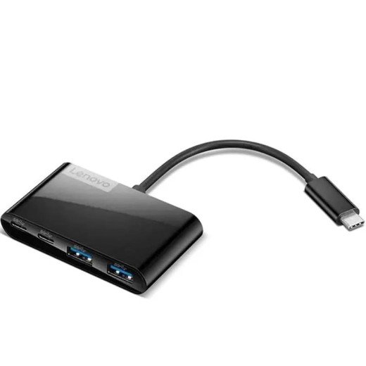 Lenovo Select Concentrateur USB-C à 4 ports - Prise en charge USB-C 3.1 Gen 1 (entrée) - Sortie : 2 USB-A 3.0 et 2 USB-C