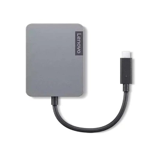 Lenovo USB-C 4 in 1 hub Gen2 - 2 ports USB-A 3,2 mm (5 Gbit/s), 1 port HDMI 4K à 60 Hz, 1 prise combo jack 3,5 mm CTIA et OMTP