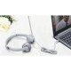 Lenovo 100 Casque stéréo analogique - Microphone 180 degrés - 20Hz - 20KHz - Serre-tête réglable et amplificateur
