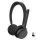 Lenovo Casque VoIP sans fil (Teams) - Bluetooth 5.3 avec double connexion - jusqu'à 60 heures - Système indépendant