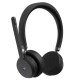 Lenovo Casque VoIP sans fil (Teams) - Bluetooth 5.3 avec double connexion - jusqu'à 60 heures - Système indépendant