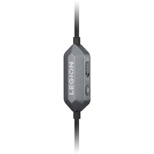 Lenovo Legion E510 7.1 RGB Écouteurs intra-auriculaires pour le jeu -20 Hz à 40 kHz - Système indépendant - Gris orage