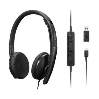 Lenovo 5000 Casque VoIP filaire (Teams) - USB-C , USB-A - Windows 10 , Windows 11 - 20 Hz - 20 kHz - Technologie Plug-and-Play