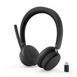 Lenovo 6550 Casque ANC sans fil bi-mode (USB-C, Teams) - Jusqu’à 60 heures - Bluetooth 5.3 , Récepteur USB-C