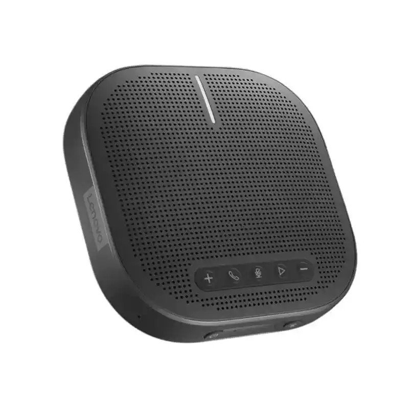 Lenovo Wireless VoIP Speakerphone - USB, Bluetooth - Windows 10/ 11, Android, iOS - Noir orage -  jusqu'à 24 heures d'autonomie