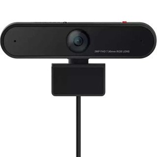 Lenovo LC50 Webcam pour moniteur - USB-A - Full HD (1 920 x 1 080) - Panoramique + inclinaison - Noir laqué