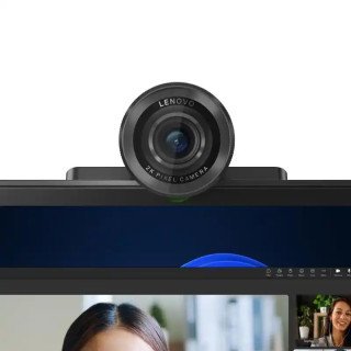 Lenovo Webcam QHD 2K (2 560 x 1 440) 30 ips - Adaptateur C vers A - Windows 11 - anti-scintillement - Noir