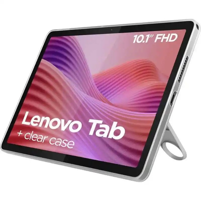 Lenovo Tab 10.1" WUXGA - MediaTek Helio - 4 Go LPDDR4X - 64 Go Stockage - microSD et carte SIM - Luna Grey + Clear Case