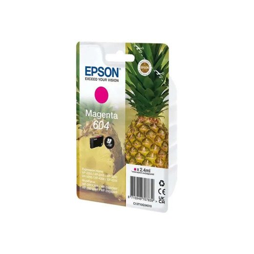 Epson série 604 Cartouches d’encre magenta Ananas Singlepack  2,4 ml fiable et authentique.