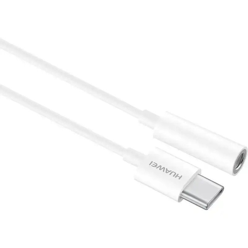Huawei Câbles adaptateur USB-C vers jack 3,5 mm pour téléphones CM20 couleur blanche