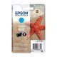 Epson série 603 Cartouches d’encre cyan Étoile de mer Singlepack 2,4 ml.