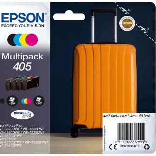 Epson série 405 cartouche d'encres multipack 4 couleurs Valise 23,8 ml résultats, économique.