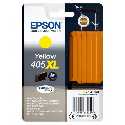 Epson série 405XL cartouches d'encres jaune DURABrite Valise 14,7 ml