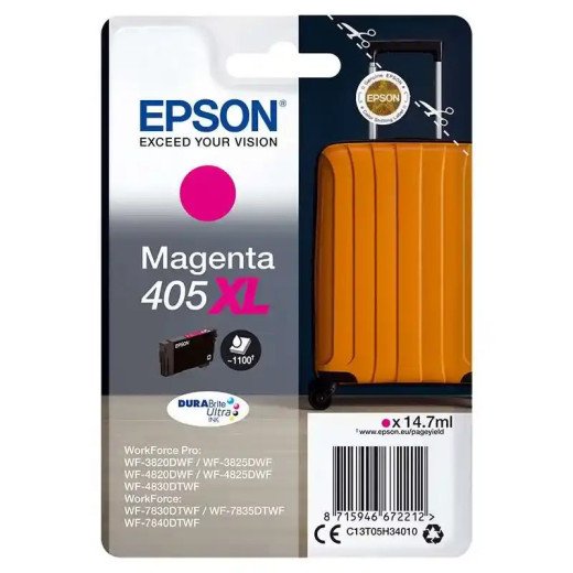 Epson série 405XL cartouches d'encre magenta DURABrite Valise 14,7 ml .