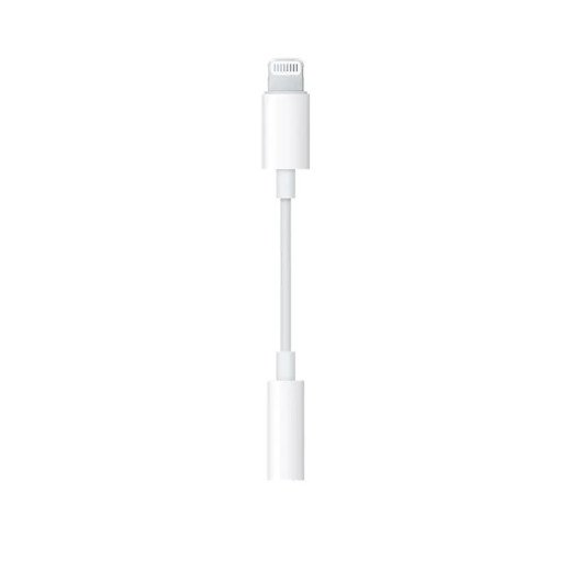 Apple Adaptateur - Original Apple - Apple Lightning vers Mini-Jack 3.5 mm - iPhone - iPad - Blanc