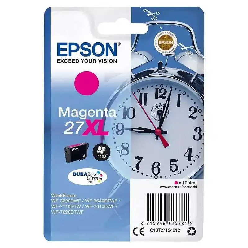 Epson série 27XL cartouches d'encre magenta DURABrite Réveil 10,4 ml.