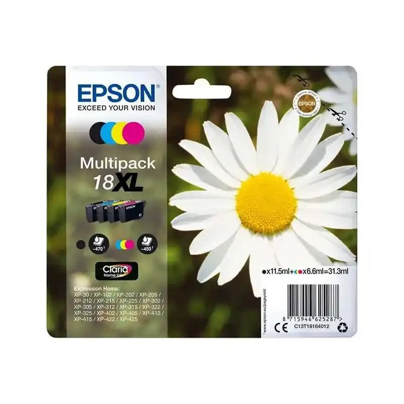 Epson série 18XL cartouche d'encre multipack 4 couleurs 15,1 ml.