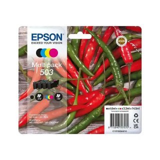 Epson série 503 Cartouches d’encre Multipack 4-couleurs Piments 14,5 ml
