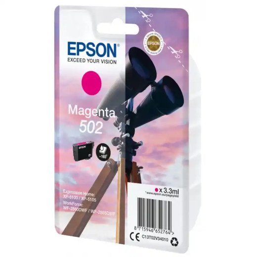 Epson série 502 Cartouche d'encre magenta Jumelles 3,3 ml économique.