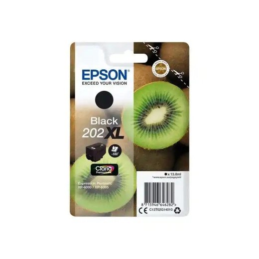 Epson série 202XL Cartouche d'encre noire Claria Premium 9,2 ml.