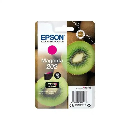 Epson série 202 Cartouches d'encre magenta Claria Premium 4,1ml économique et fiable.
