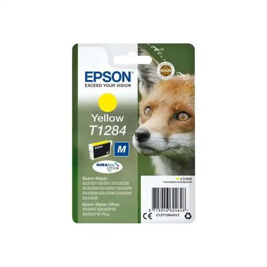 Epson série T1284 Cartouches d'encre jaune DURABrite Renard 3,5 ml.