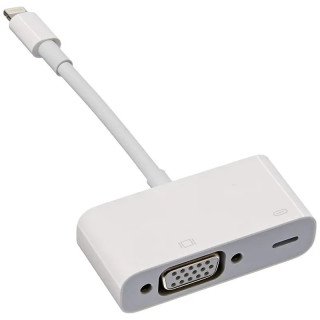Apple Adaptateur - Original Apple - Adaptateur Lightning vers VGA - iPhone - iPad - Couleur blanche