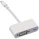 Apple Adaptateur - Original Apple - Adaptateur Lightning vers VGA - iPhone - iPad - Couleur blanche