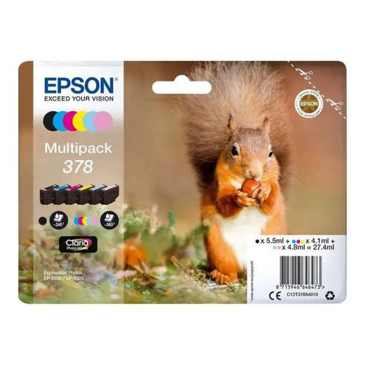 Epson série 378XL cartouche d'encre multipack 6 couleurs Écureuil 59,7 ml.