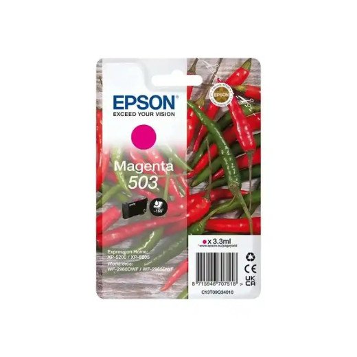 Epson série 503 Cartouches d’encre séparées magenta Piments 3,3ml économique.