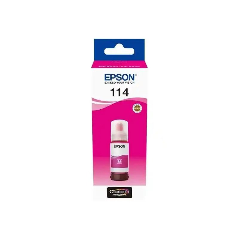 Epson série 114 Bouteilles d’encre originales magenta ecoTank 70 ml économique..