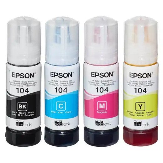Epson série 104 Gamme d’encres EcoTank 260ml qualité supérieure.