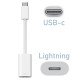 Apple Adaptateur -  Original Apple - USB-C vers Lightning Pour iPhone - iPad - AirPods - Blanc