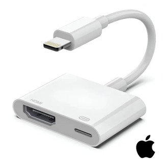 Apple Adaptateur -  Original Apple - Lightning - HDMI  pour iPhone & iPad, Full HD 1080p - Garantie 1an
