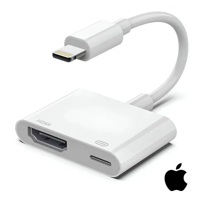 Apple Adaptateur -  Original Apple - Lightning - HDMI  pour iPhone & iPad, Full HD 1080p - Garantie 1an