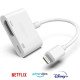 Apple Adaptateur -  Original Apple - Lightning - HDMI  pour iPhone & iPad, Full HD 1080p - Garantie 1an