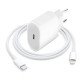 Apple Chargeur - Original Apple - USB-C 20W + Câble USB-C 1m pour iPhone, iPad, Airpods