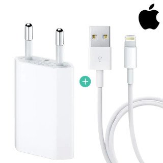 Apple Chargeur  - Original Apple - Lightning A1400 + Câble MD818 -  iPod, iPad & iPhone