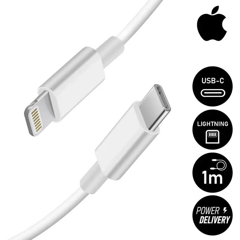 Apple Câble - Original Apple - USB-C vers Lightning (1m) Pour  iPhone, iPod, iPad, Mac & Airpods