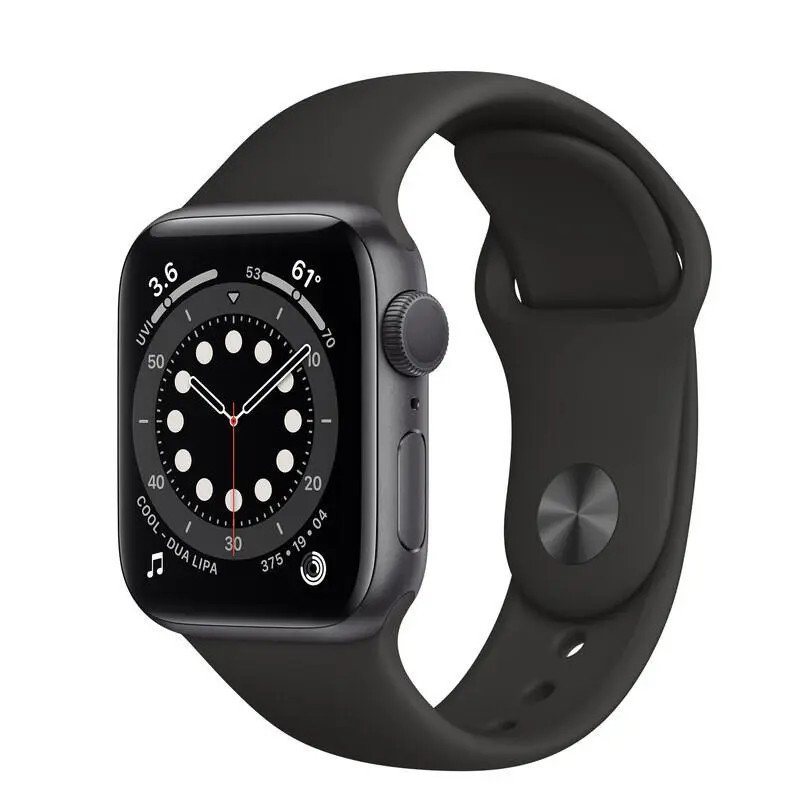 Apple Watch Series 6 GPS - Boîtier en aluminium Gris sidéral 40 mm - Bracelet sport
