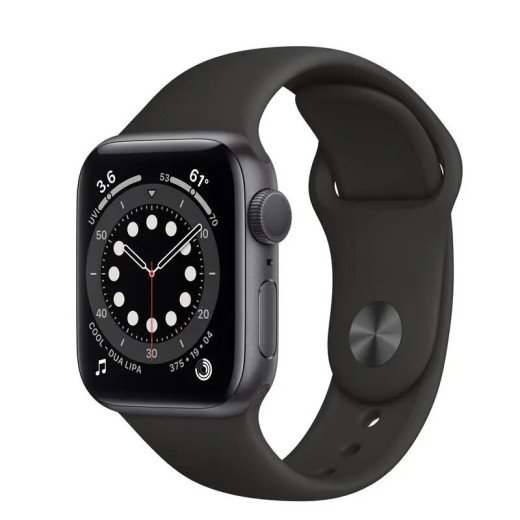Apple Watch Series 6 GPS - Boîtier en aluminium Gris sidéral 40 mm - Bracelet sport