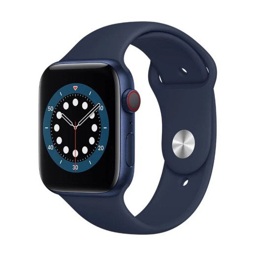Apple Watch Série 6 GPS -  Boîtier en Aluminium Bleu 44 mm - Bracelet Sport Bleu